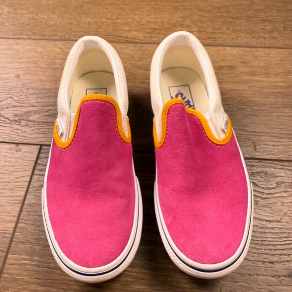 Vans Classic Slip-On Platform Shoes Colorblock Multi Pink, Size 5.5 Women's - Picture 3 of 10